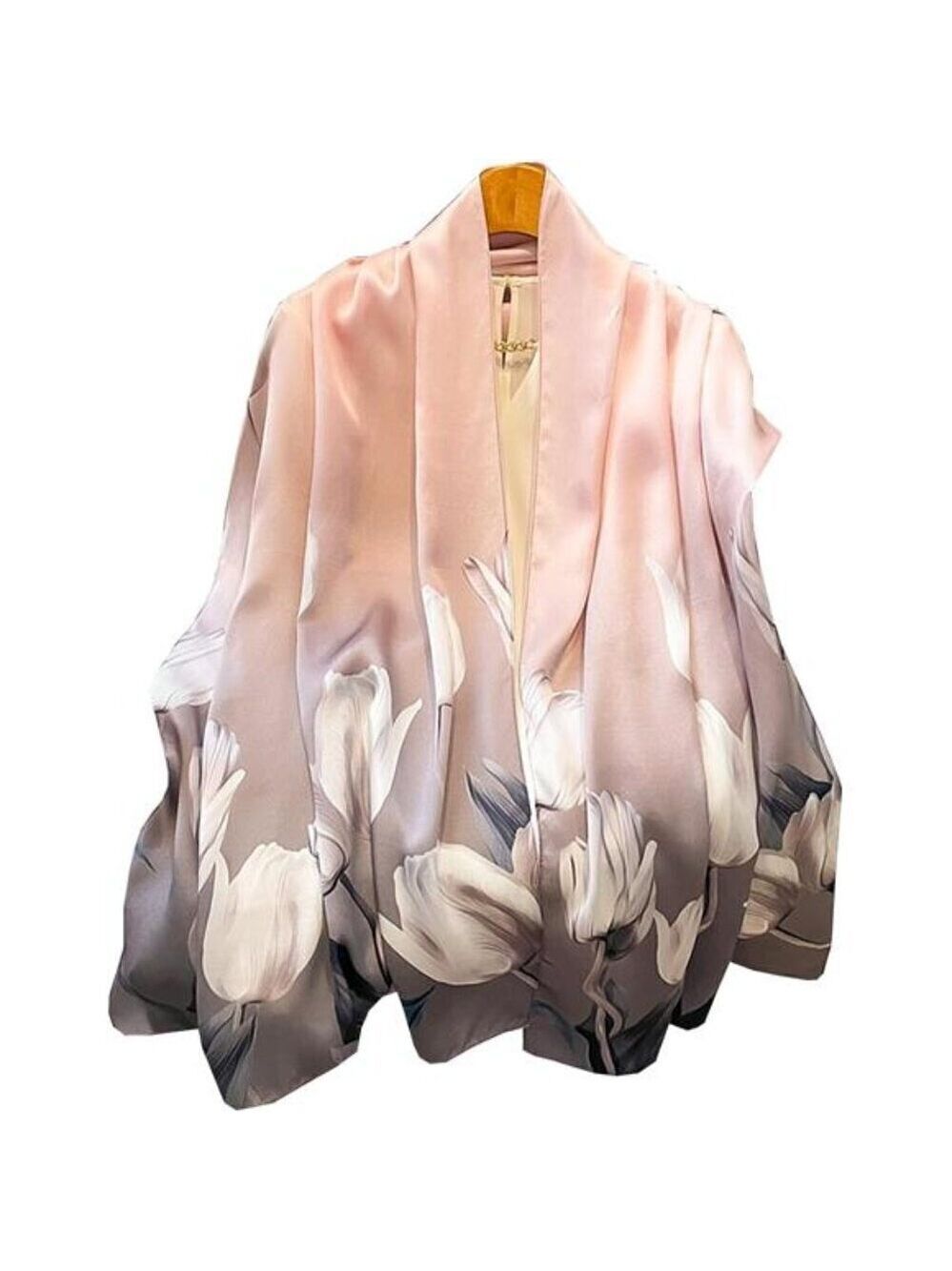 Pink Silky Scarf for Women Long Lightweight Dressy Wrap Soft Fashion Shawl Gift